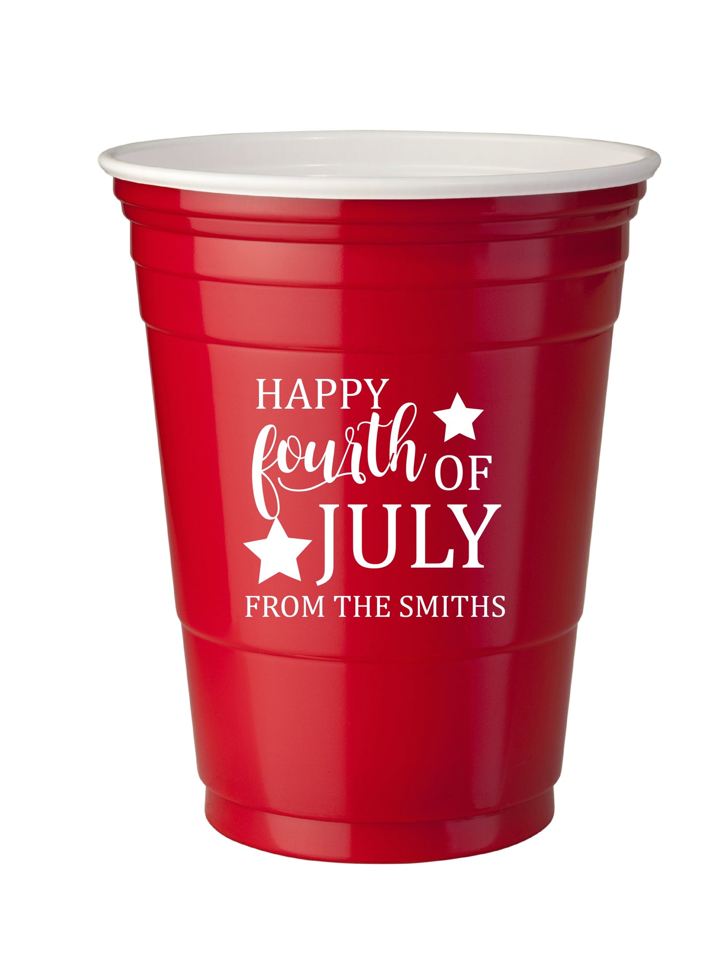 Personalized disposable cups for your 4th of July Party!