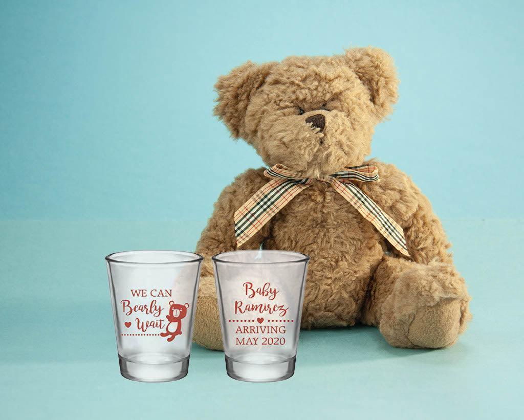 Bearly Wait Baby Shower Shot Glasses