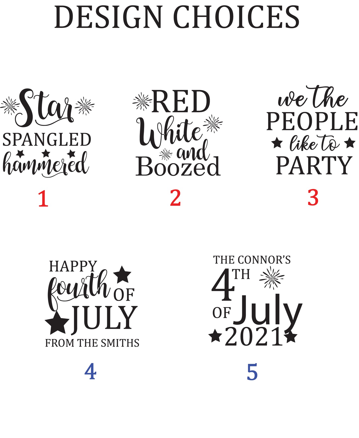 Personalized disposable cups for your 4th of July Party!