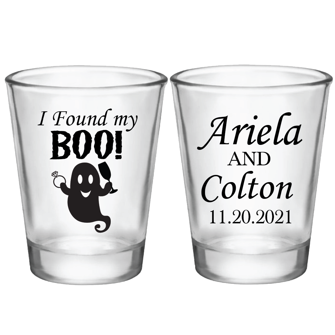 I Found My Boo - Halloween Wedding Shot Glass