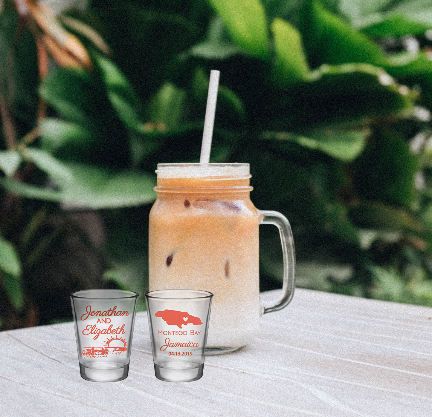Vasos de chupito para bodas en Jamaica