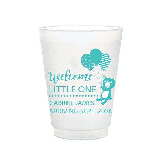 Welcome Little One Baby Shower Frosted Flex Cups