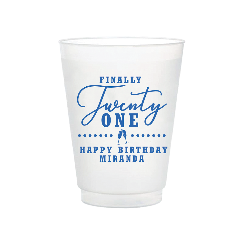 Por fin 21 vasos Frosted Flex