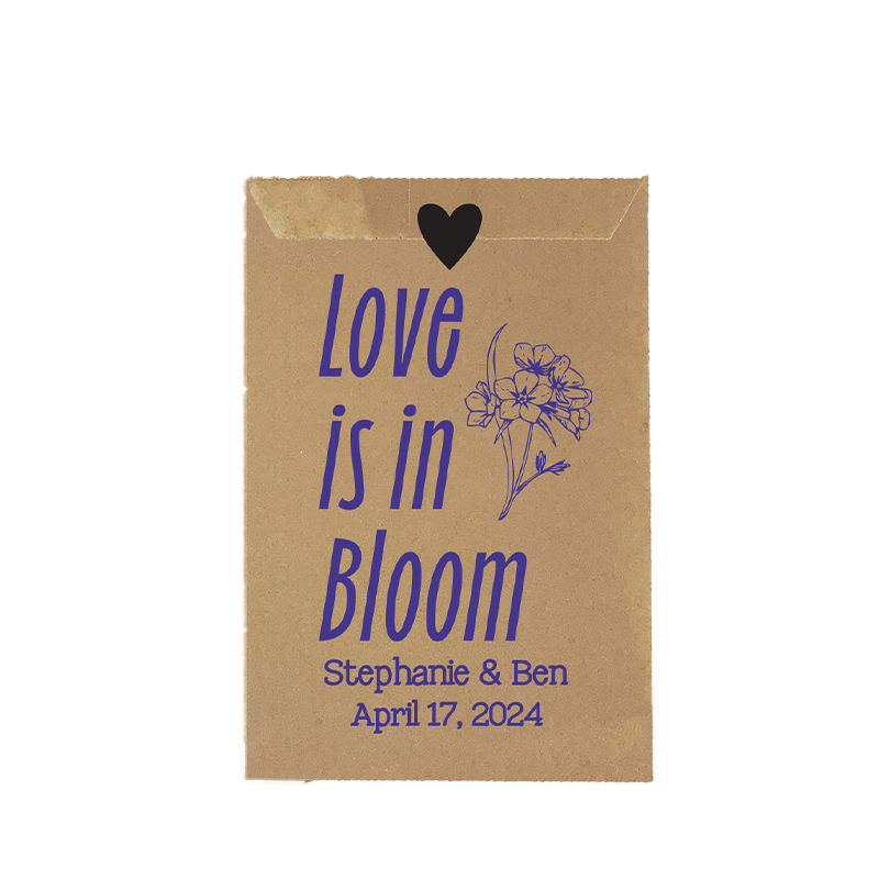 Love is in Bloom Flower Seed Bags