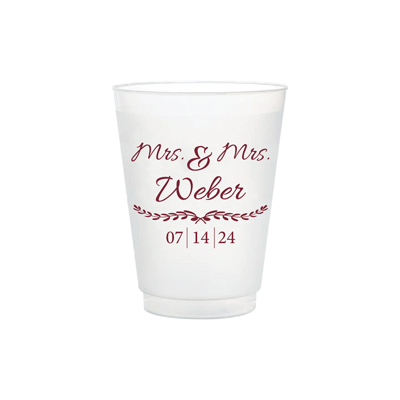 Vasos flexibles esmerilados Vine