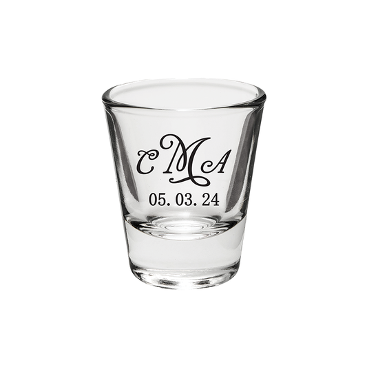 VENTA DE LIQUIDACIÓN - Vasos de chupito clásicos de 1 oz - Monograma