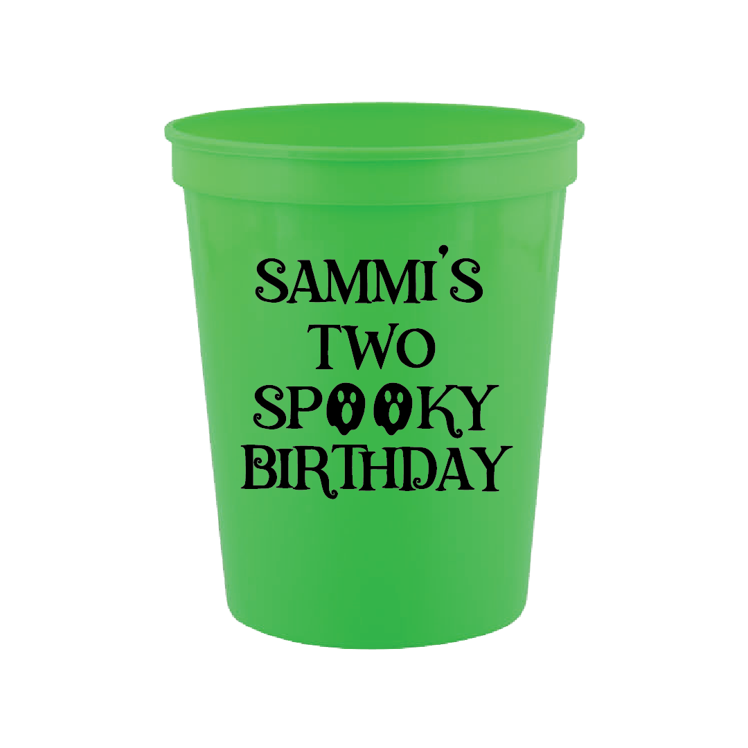Two Spooky Birthday 16oz Stadium Cup
