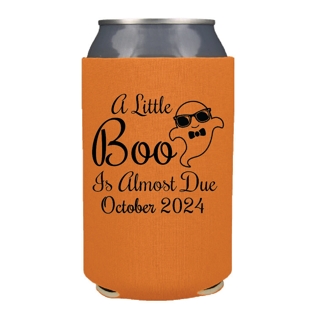 A Little Boo is Almost Due Can Coolers