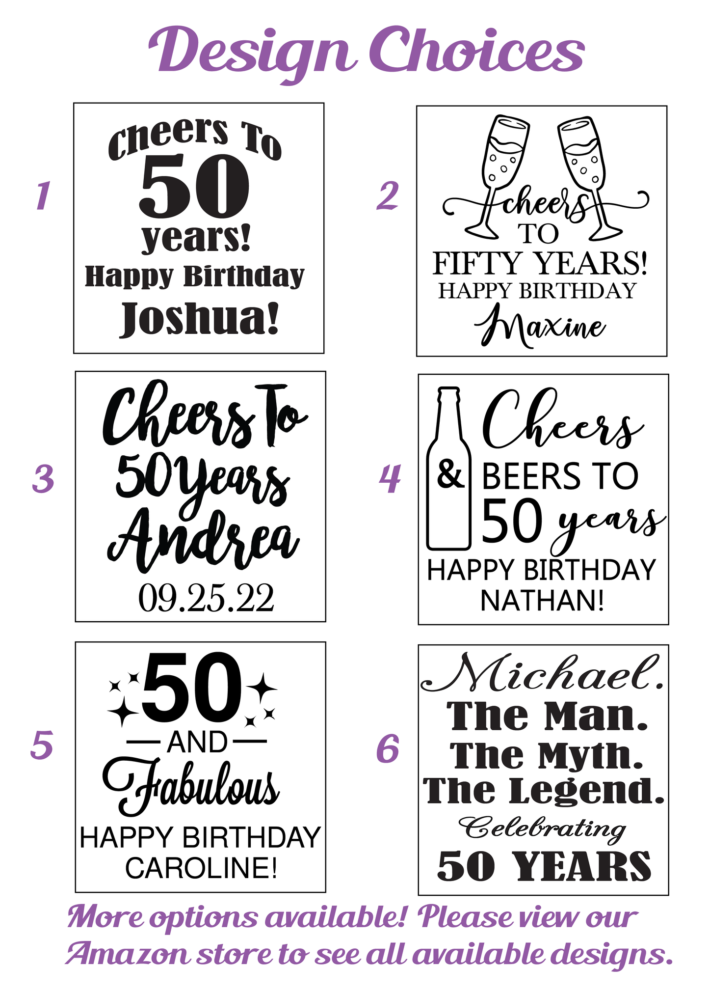Cheers Birthday Shot Glasses *Personalized for any age birthday