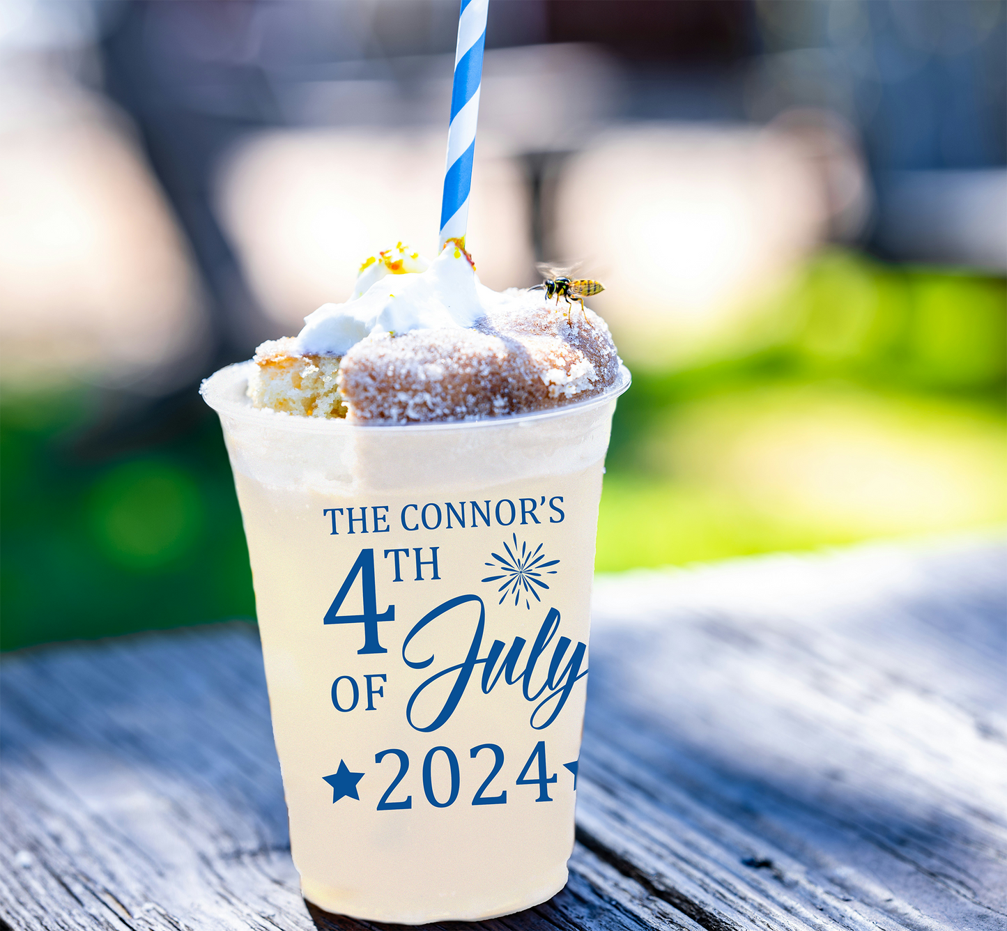 Vasos flexibles esmerilados del 4 de julio