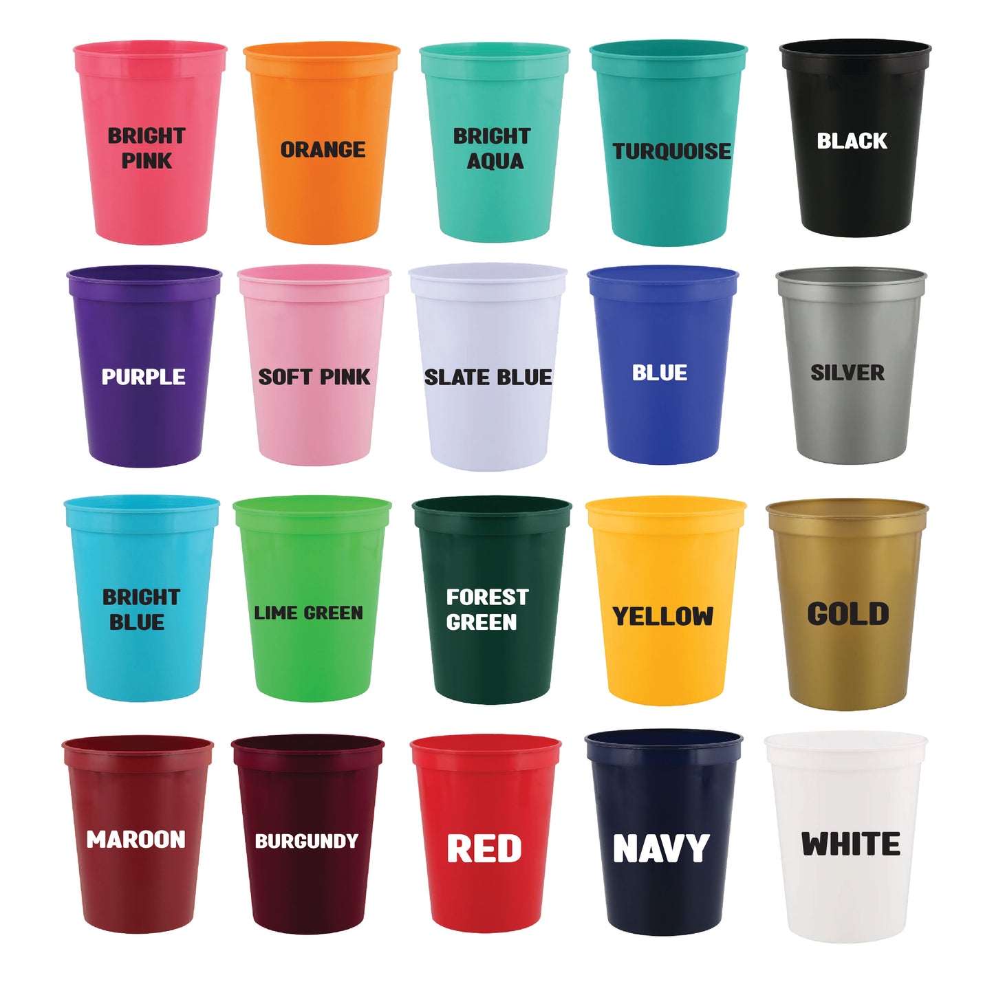 Texas wedding cups