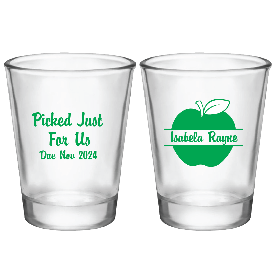 Picked For Us Baby Shower Shot Glass