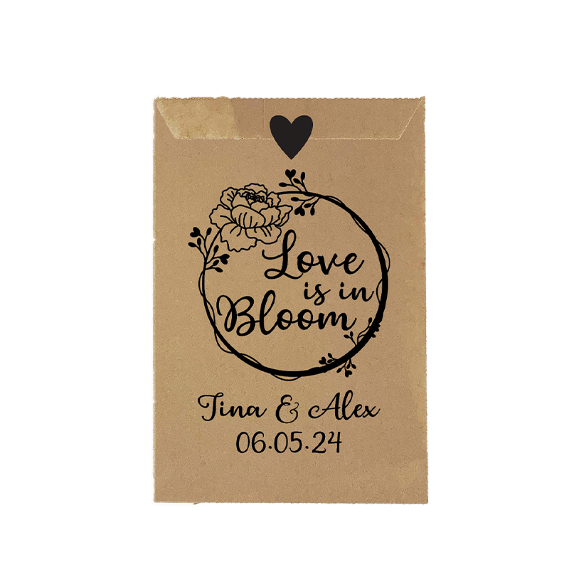 Love is in Bloom Wreath Seed Bags