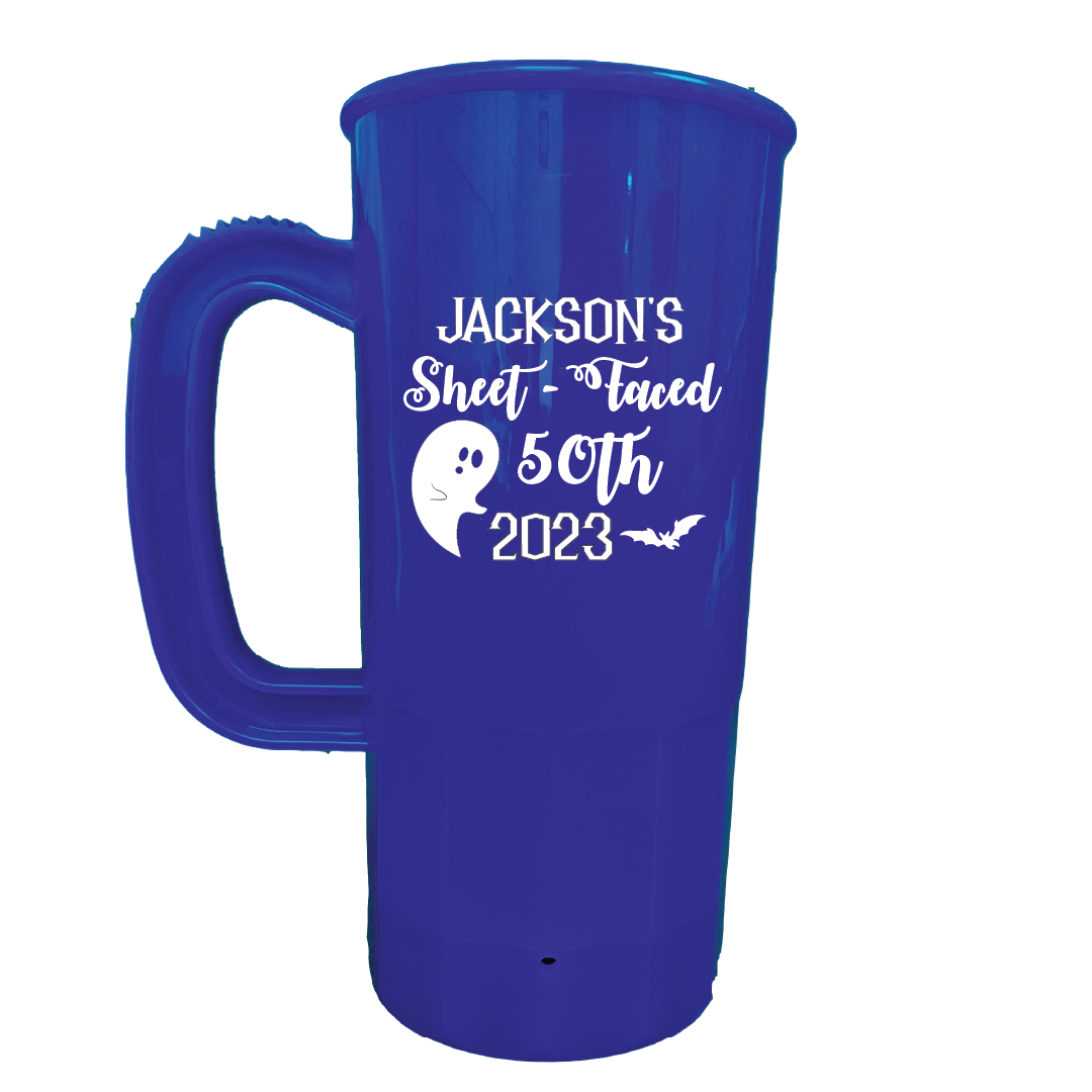Sheet Faced Birthday Beer Steins