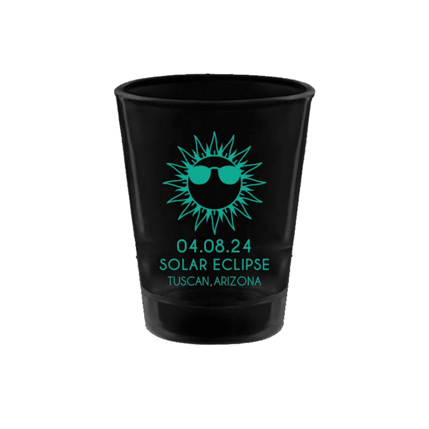Solar Eclipse PLASTIC shot glasses