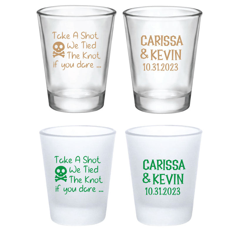 Spooky Wedding Favors - Take A Shot If You Dare