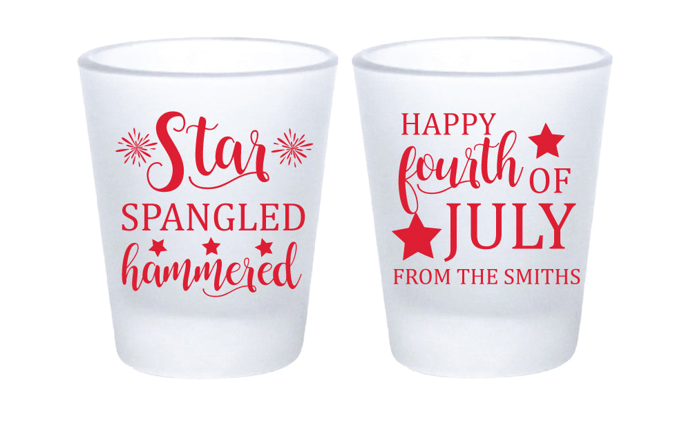 Vasos de chupito del 4 de julio