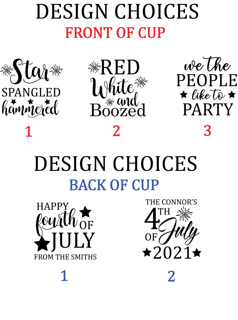 4th of July Cups