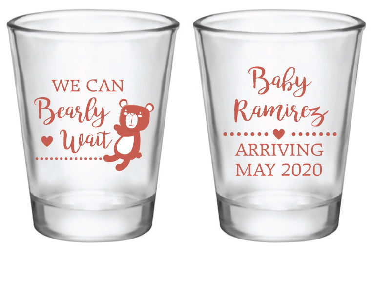 Bearly Wait Baby Shower Shot Glasses