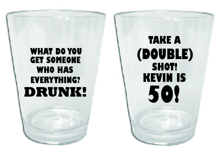 Double shot glass- funny birthday design for any age – Factory21 Store