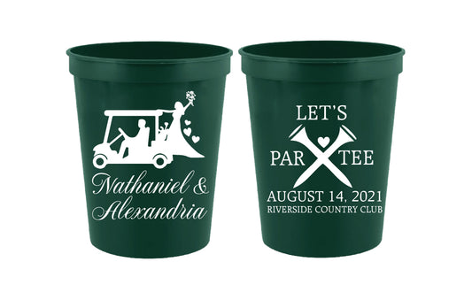 Golf wedding cups