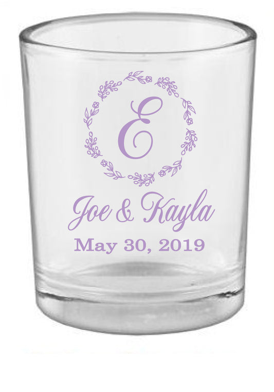 Portavelas florales para bodas