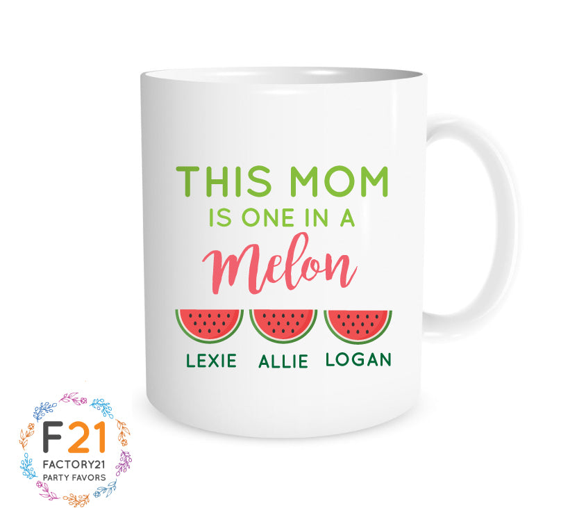 One in a melon mom mug