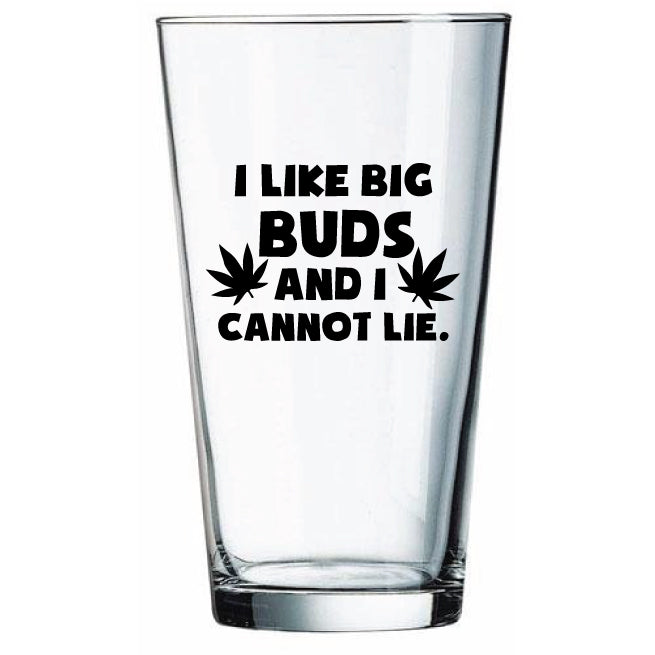 Funny leaf pint glass