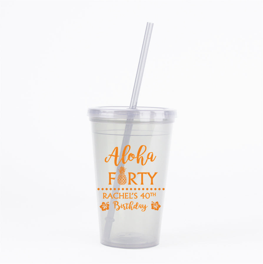 Aloha Birthday Tumblers