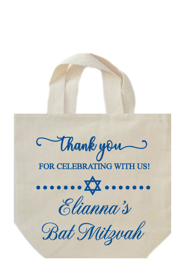 Bat Mitzvah thank you bags