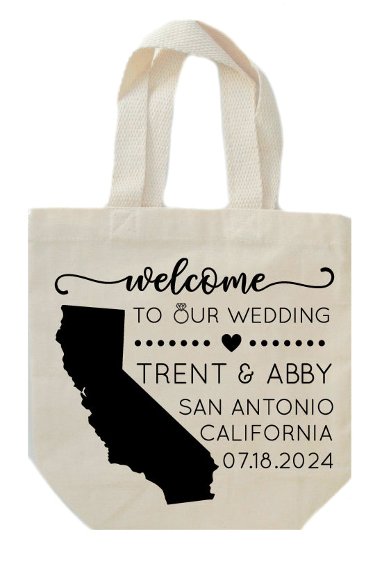 California Wedding Welcome Bags