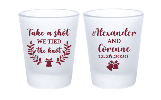 Christmas Wedding Shot Glasses