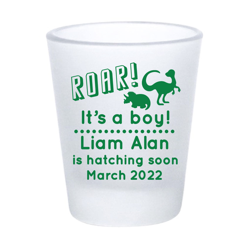 Dinosaur Baby Shower Shot Glasses