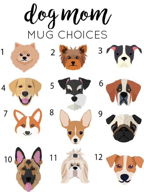 Personalized dog mom mug