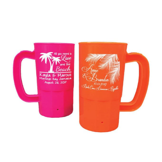 Destination wedding beer steins