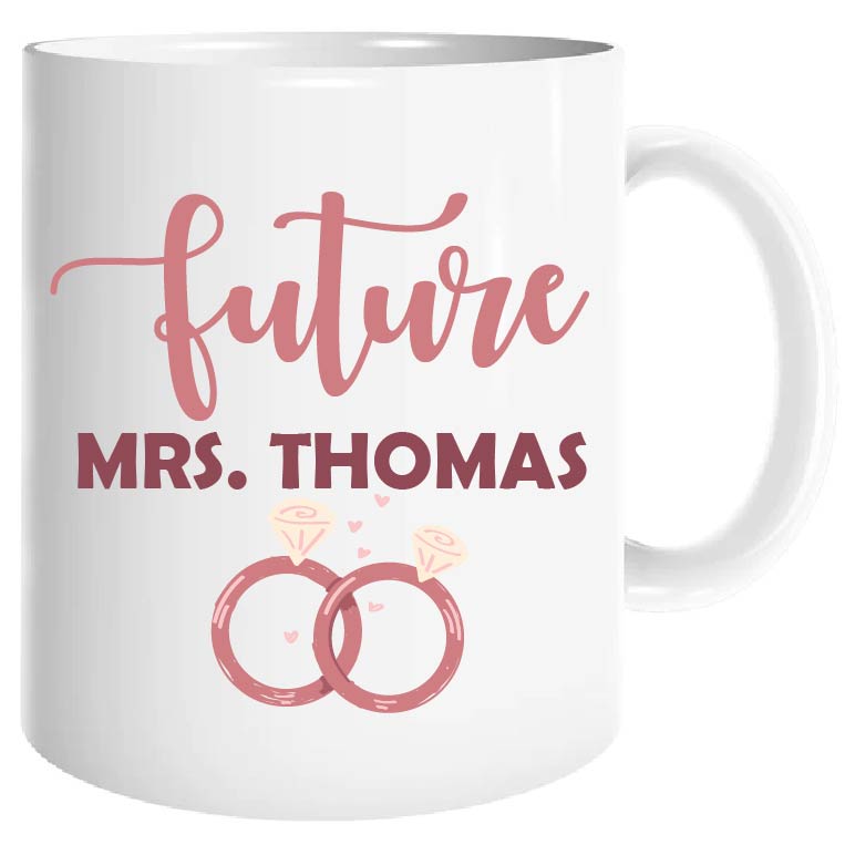 Personalized engagement mug