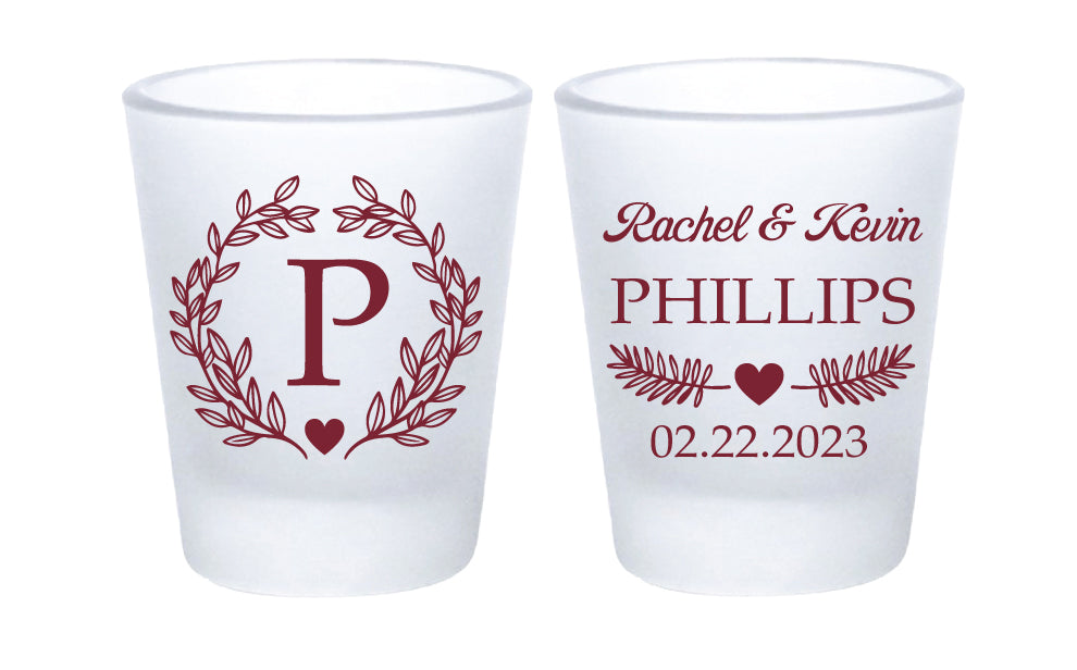 Monogram shot glasses