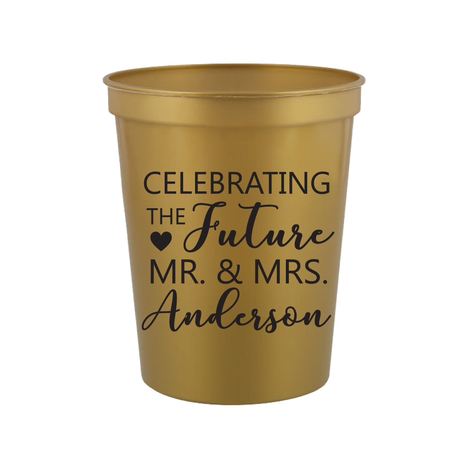 Future Mr. & Mrs- engagement party cups