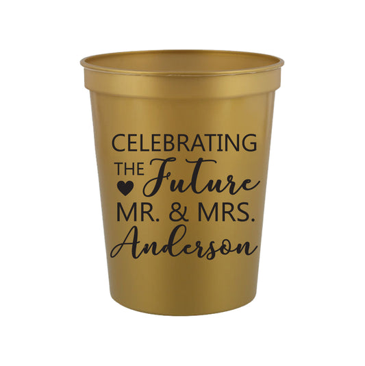 Future Mr. & Mrs- engagement party cups