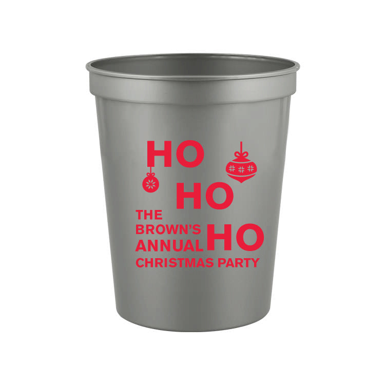 Christmas party cups