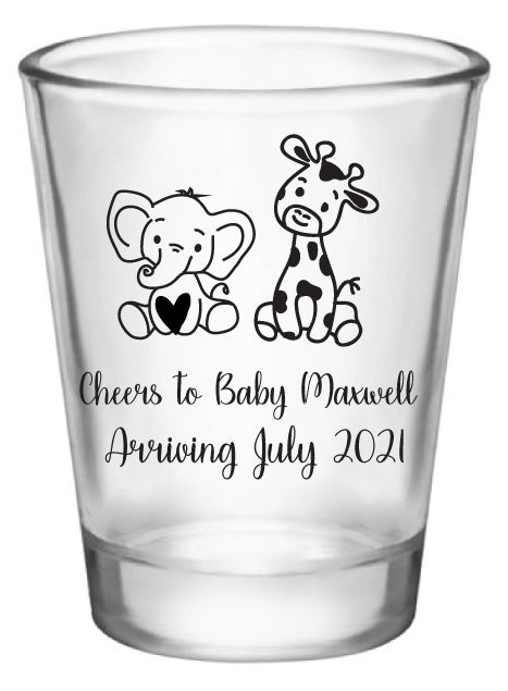 Baby shower de elefante y jirafa