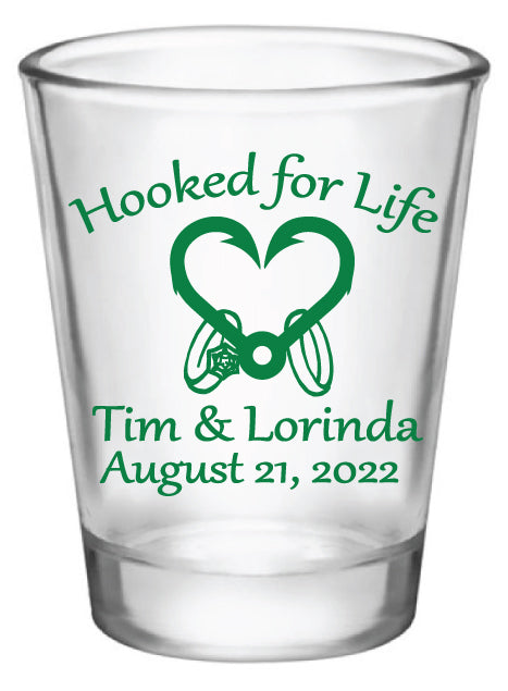 Hooked for Life Shot Glasses
