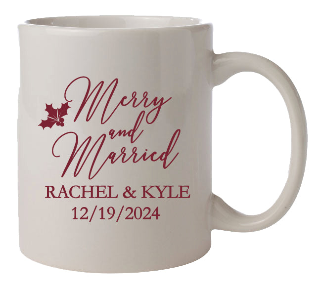 Tazas de cerámica Merry & Married