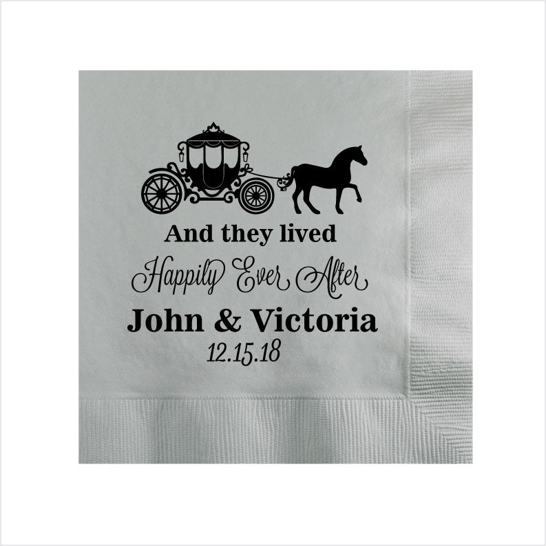 Princess wedding napkins
