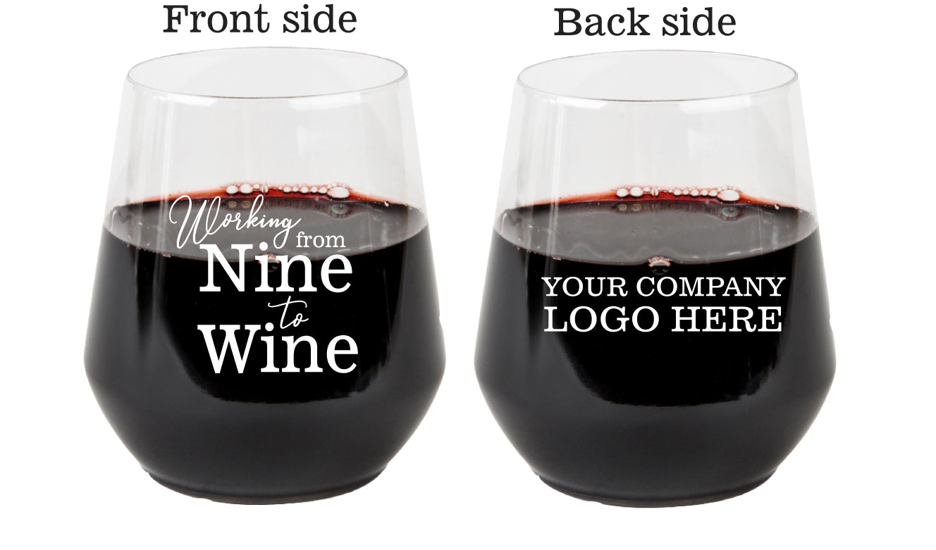 Regalos para fiestas de oficina: copas de vino de plástico sin tallo