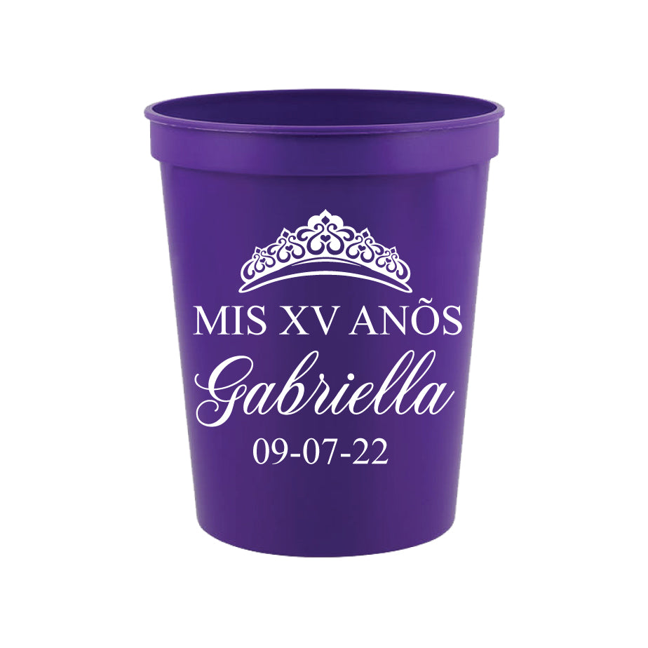 Quinceañera cups