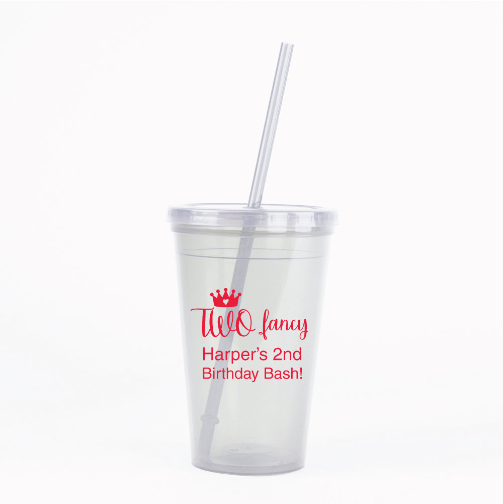 Two Fancy personalized tumbler cups