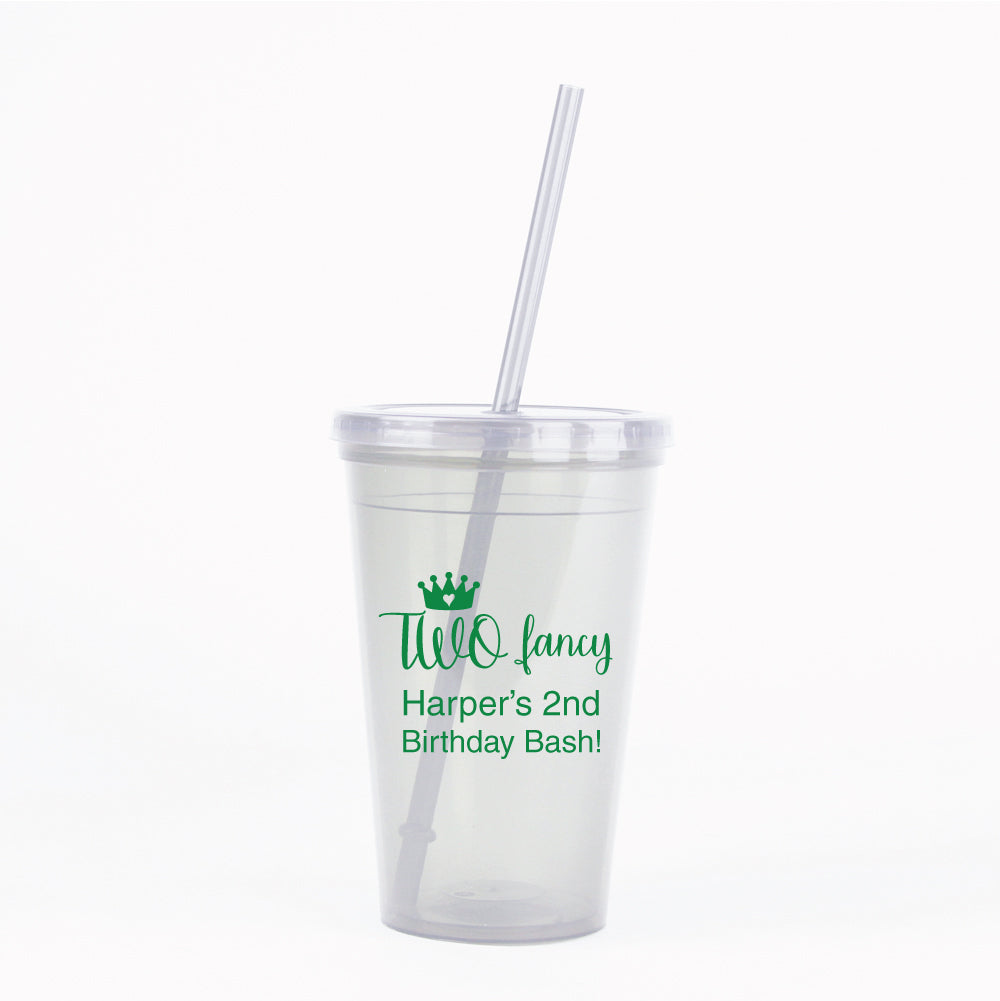 Two Fancy personalized tumbler cups