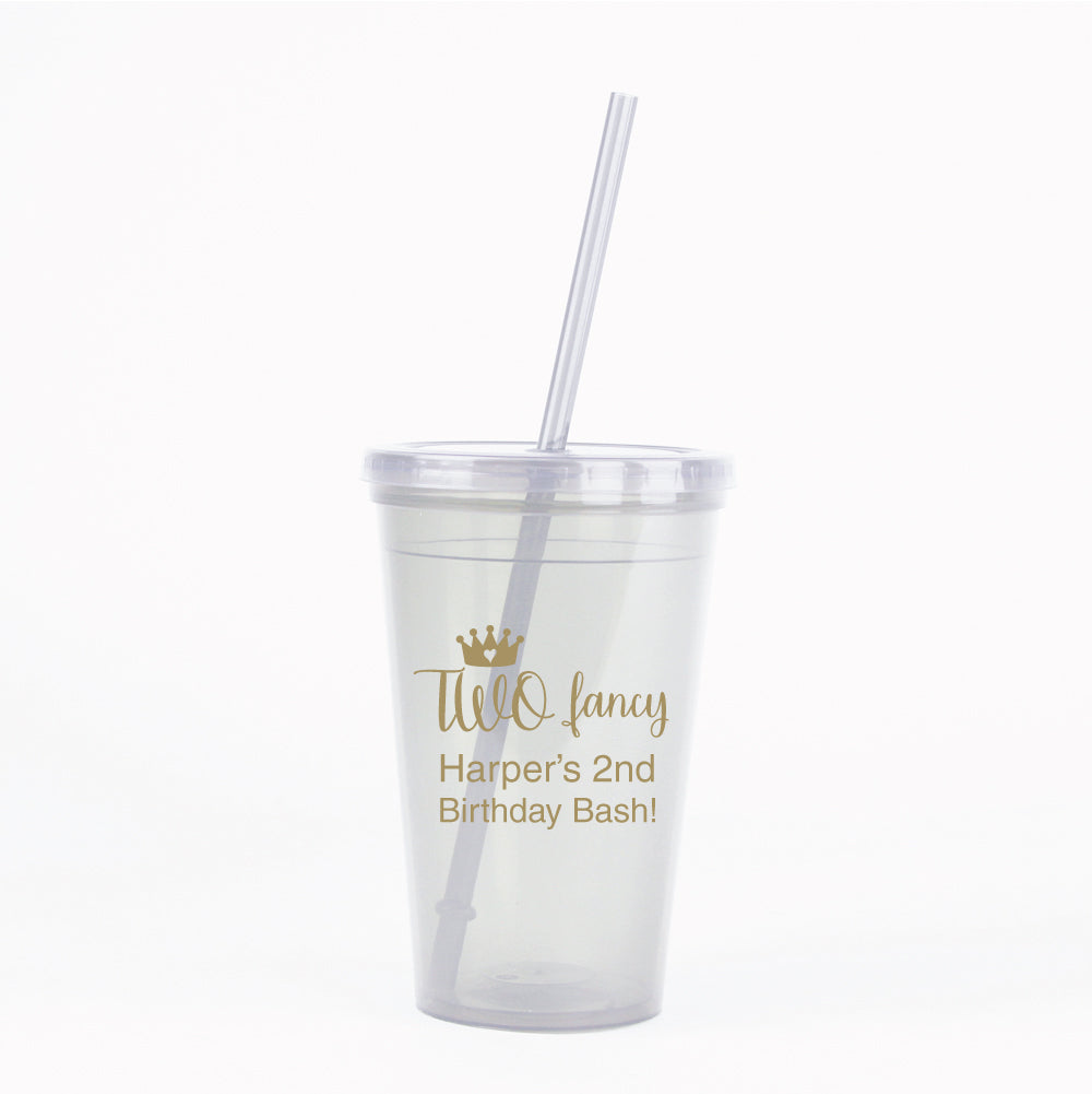 Two Fancy personalized tumbler cups