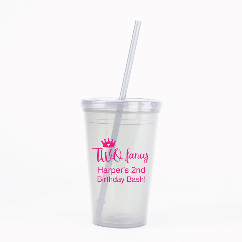 Two Fancy personalized tumbler cups